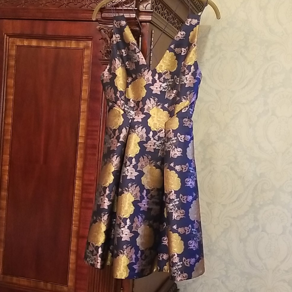 Topshop brocade party dress